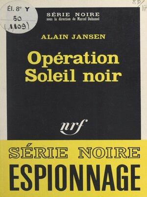 cover image of Opération soleil noir